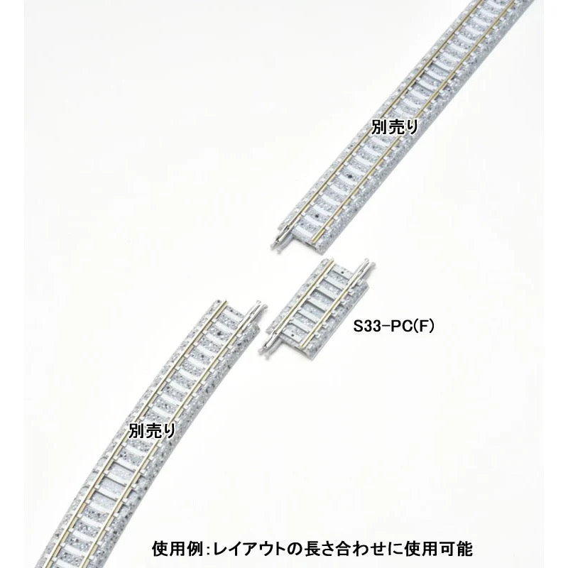 Tomix 01098 N 1098 Fraction PC Track S 18.5/S33 PC Set of Ea. 4 - Image 2