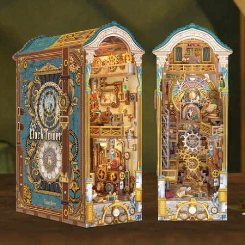Tonecheer Clock Tower Book Nook - Image 2
