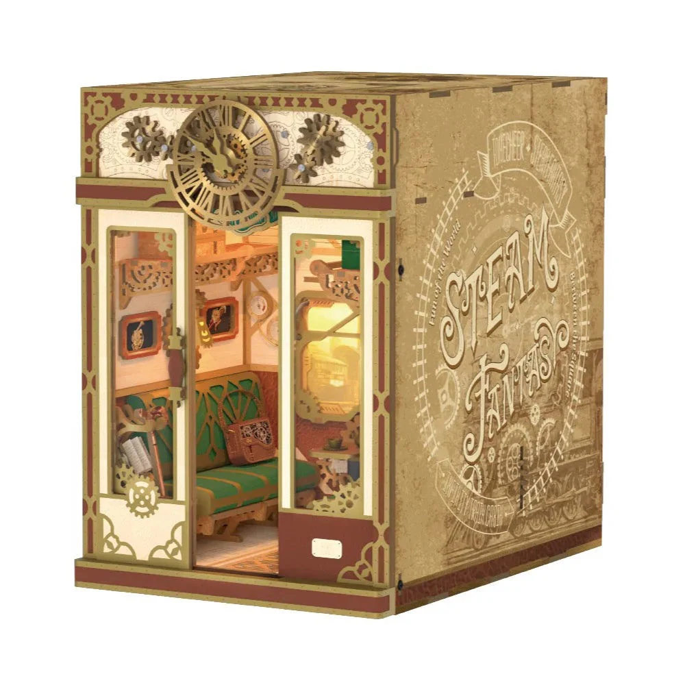 Tonecheer Infinity Train Cabin Steam Fantasy Book Nook