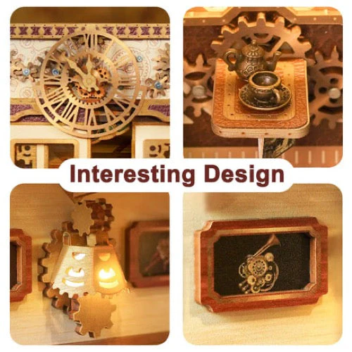 Tonecheer Infinity Train Cabin Steam Fantasy Book Nook - Image 7
