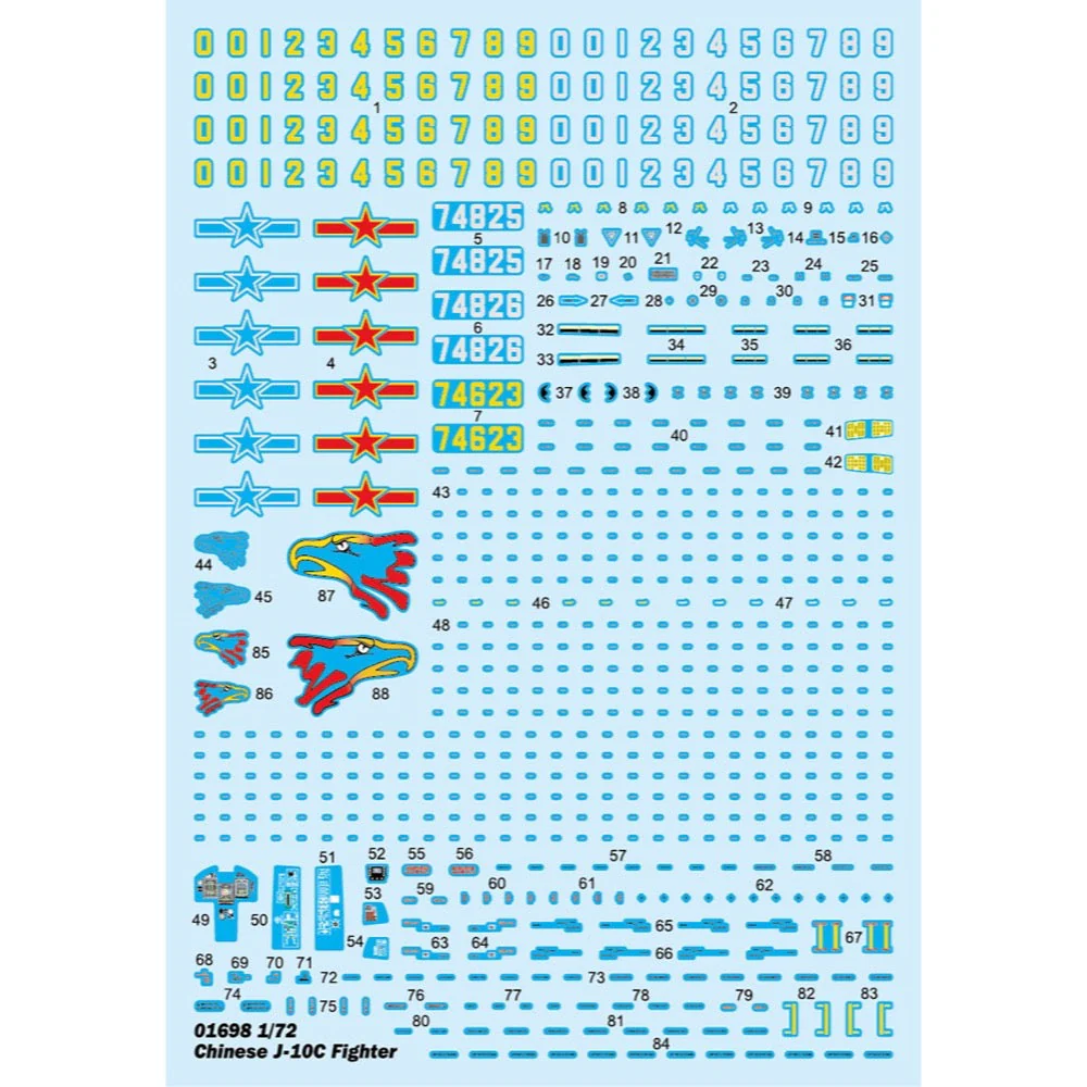 Trumpeter 01698 1/72 Chinese J-10C Fighter - Image 12