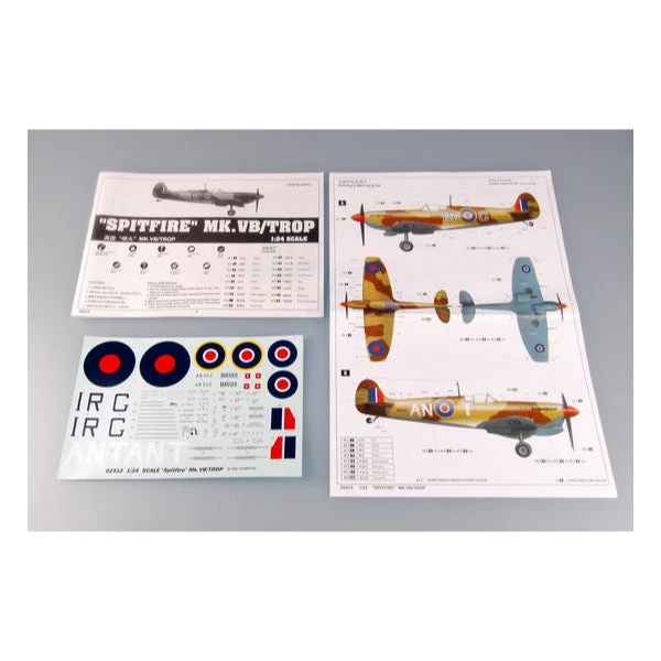 Trumpeter 02412 1/24 Supermarine Spitfire Mk.Vb/ Trop - Image 8