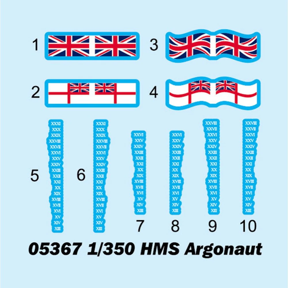 Trumpeter 05367 1/350 HMS Argonaut Dido-class Light Cruiser - Image 20