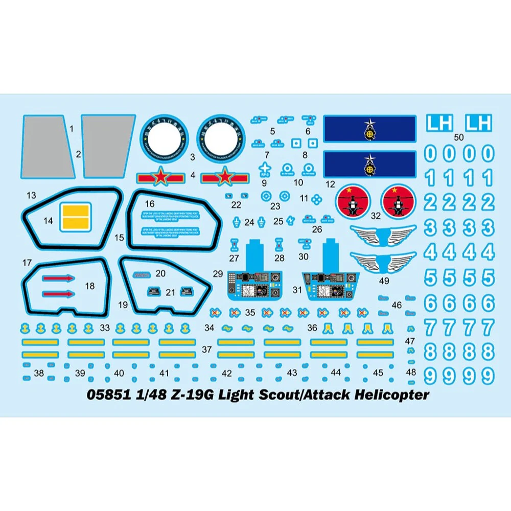 Trumpeter 05851 1/48 Chinese Z-19G Light Scout/Attack Helicopter - Image 3
