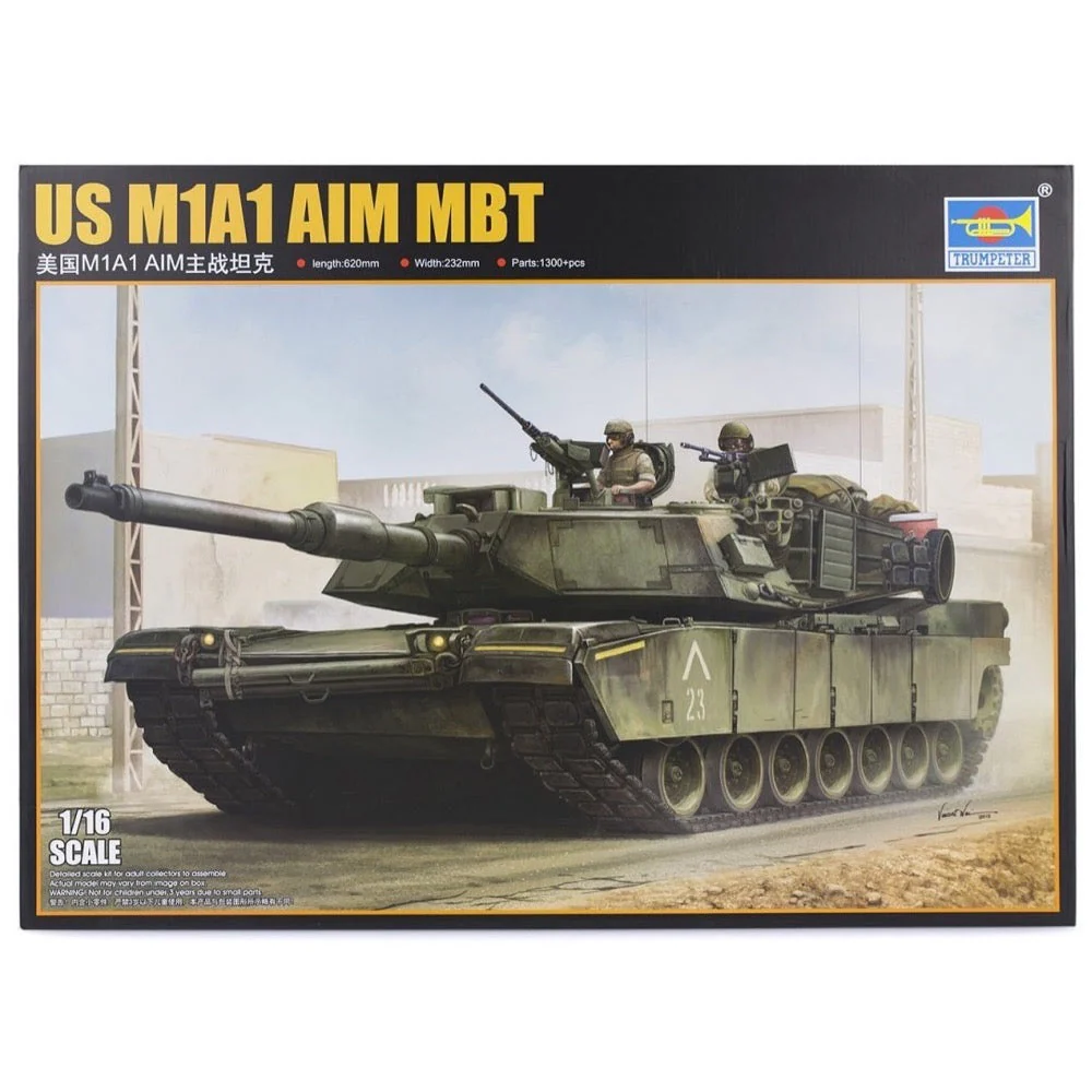 Trumpeter 00926 1/16 US M1A1 Abrams AIM MBT with Australian Decals - Image 2