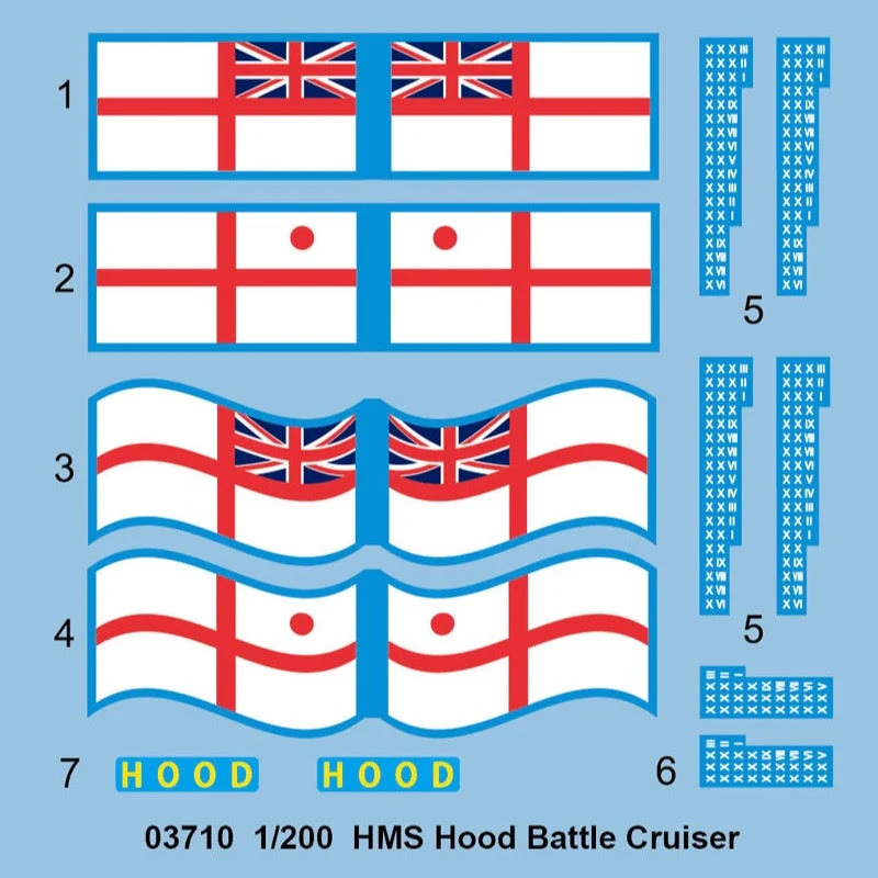 Trumpeter 03710 1/200 HMS Hood - Image 8