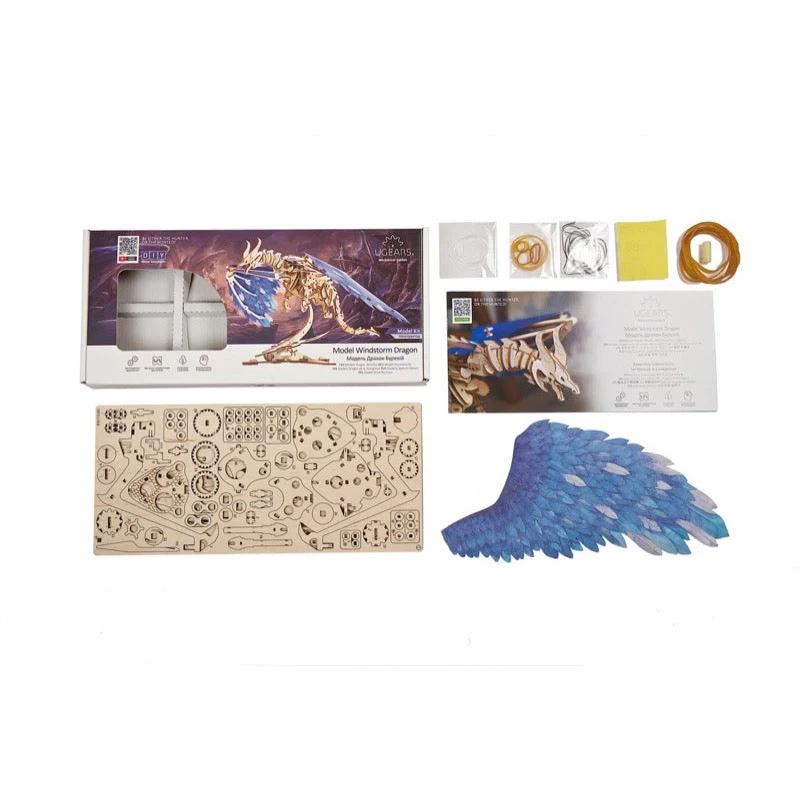 Ugears 70151 Windstorm Dragon 320pc - Image 15