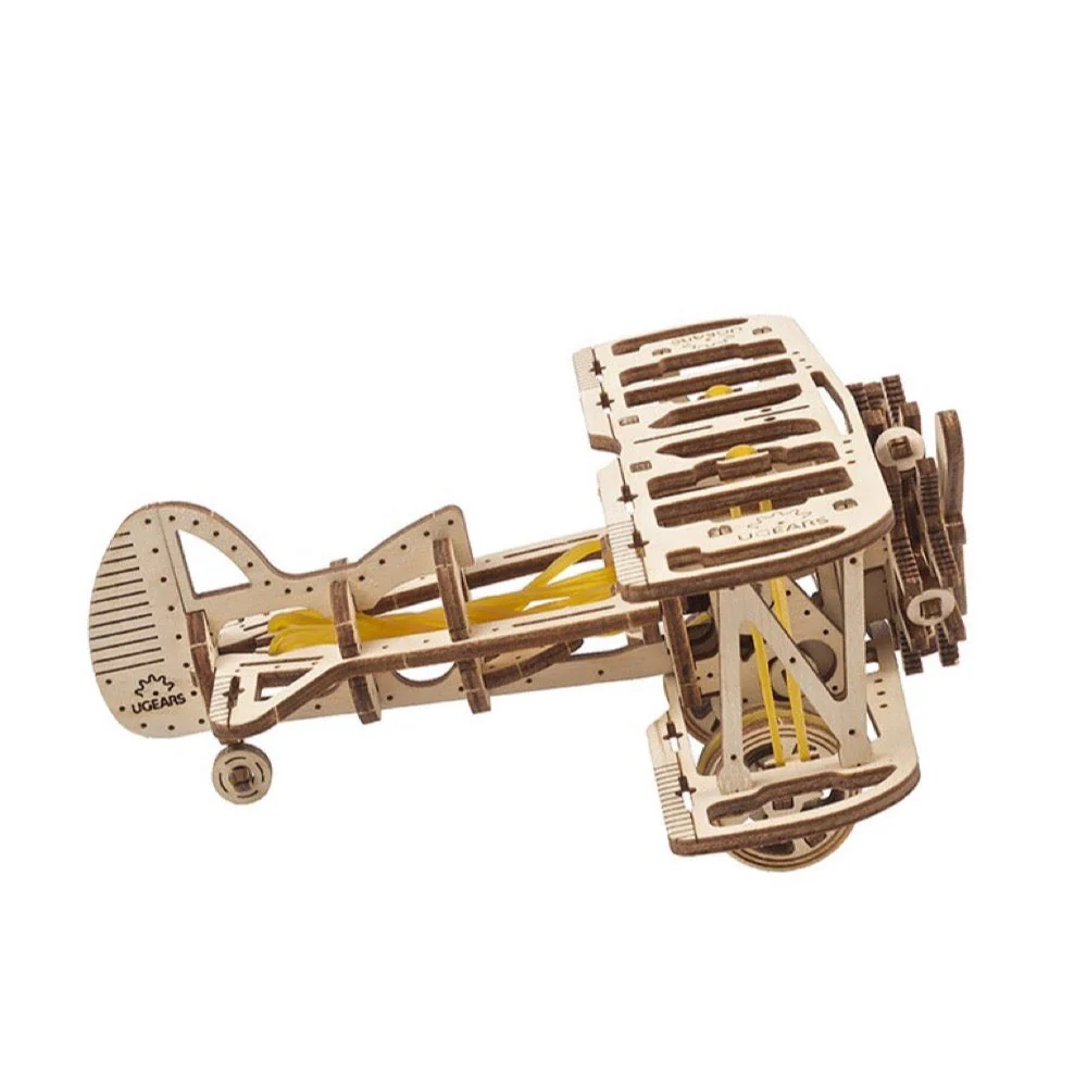 Ugears 70159 Mini Bi-Plane 84pc - Image 12