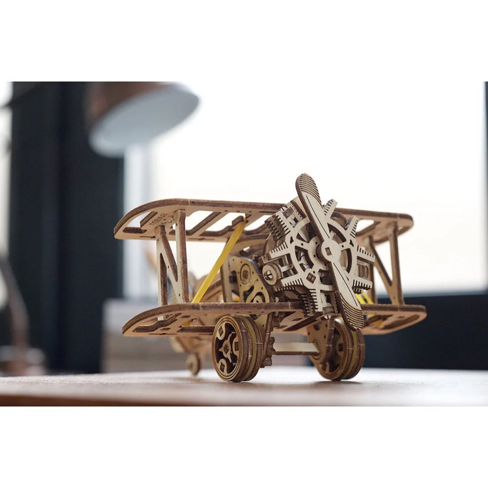 Ugears 70159 Mini Bi-Plane 84pc - Image 15