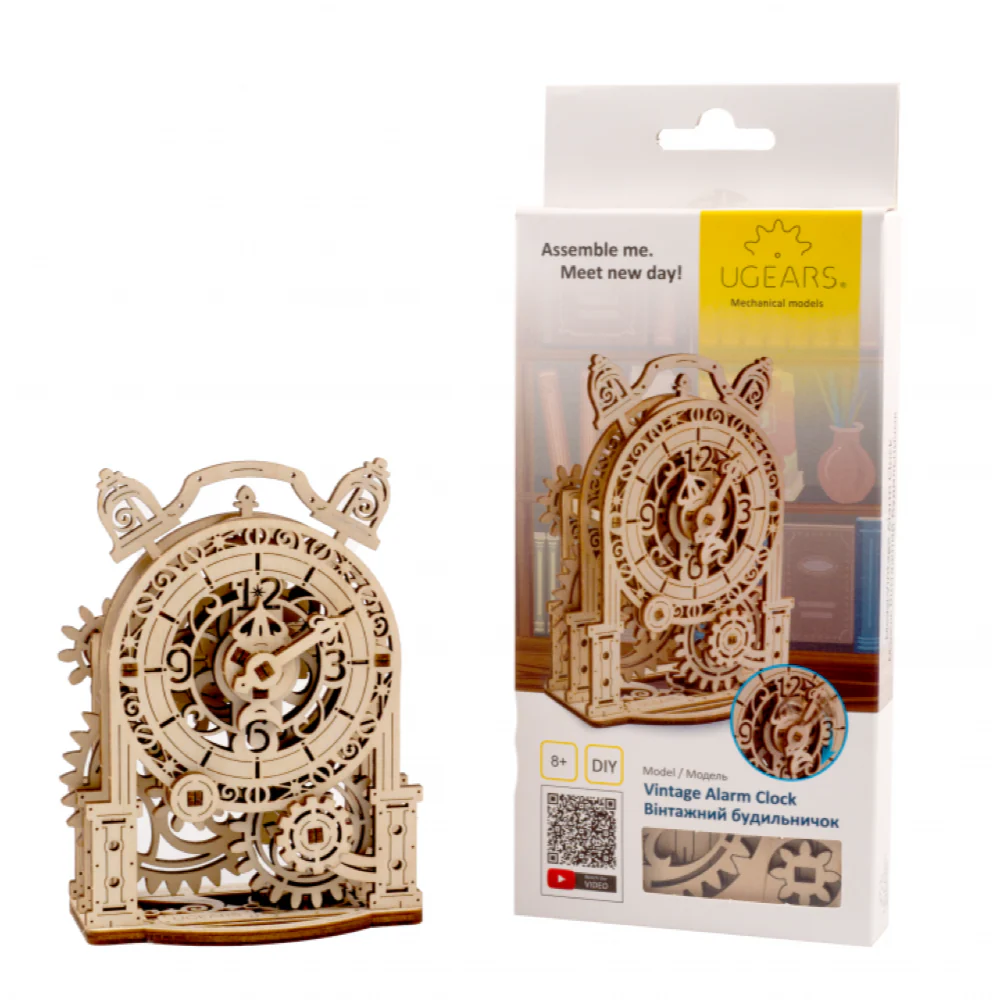 Ugears 70163 Vintage Alarm Clock 43pc - Image 2