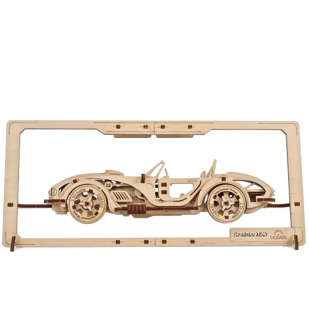 Ugears 70195 Roadster MK3 2.5D Puzzle 62pc