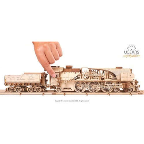 Ugears 70058 V-Express Steam Train and Tender - Image 12