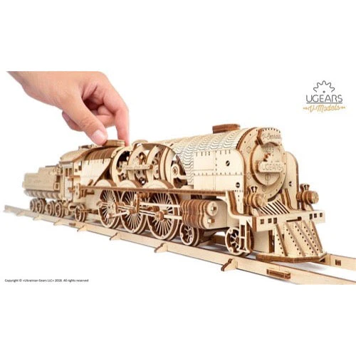 Ugears 70058 V-Express Steam Train and Tender - Image 3
