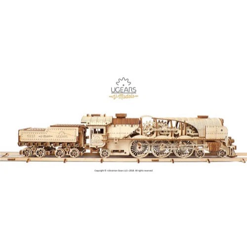 Ugears 70058 V-Express Steam Train and Tender - Image 7