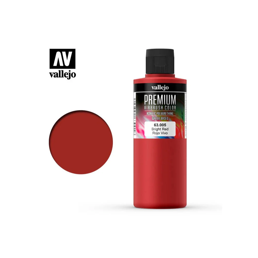 Vallejo 63005 Premium Color Bright Red 200ml
