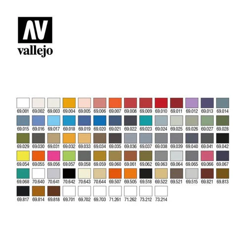 Vallejo 69990 Mecha Color Case 80 Color Acrylic Paint Set - Image 2
