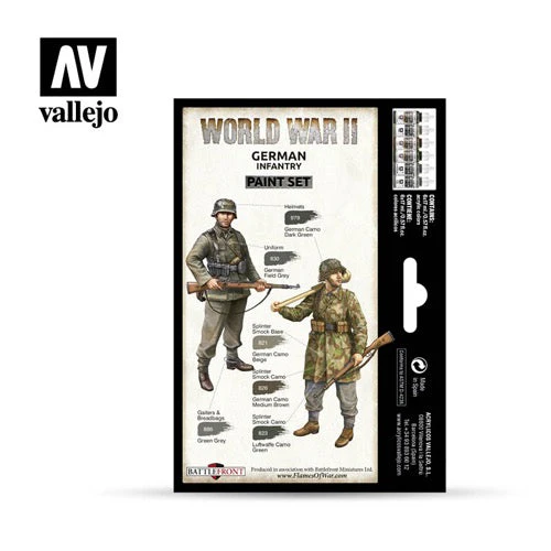 Vallejo 70206 Model Color WWII German Infantry Acrylic 6 Color Paint Set - Image 2