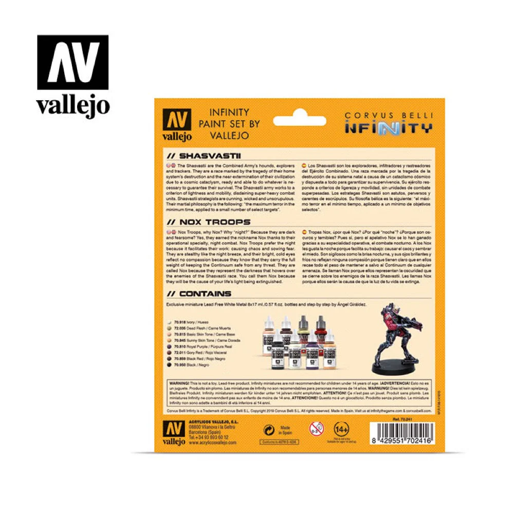 Vallejo 70241 Infinity Shasvastii Exclusive Miniature 8 Color Acrylic Paint Set - Image 2