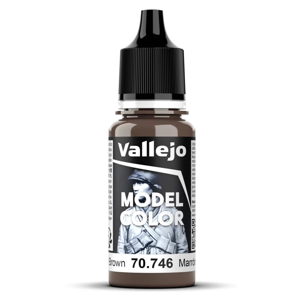 Vallejo 70746 Model Color Chestnut Brown 18ml Acrylic Paint 016