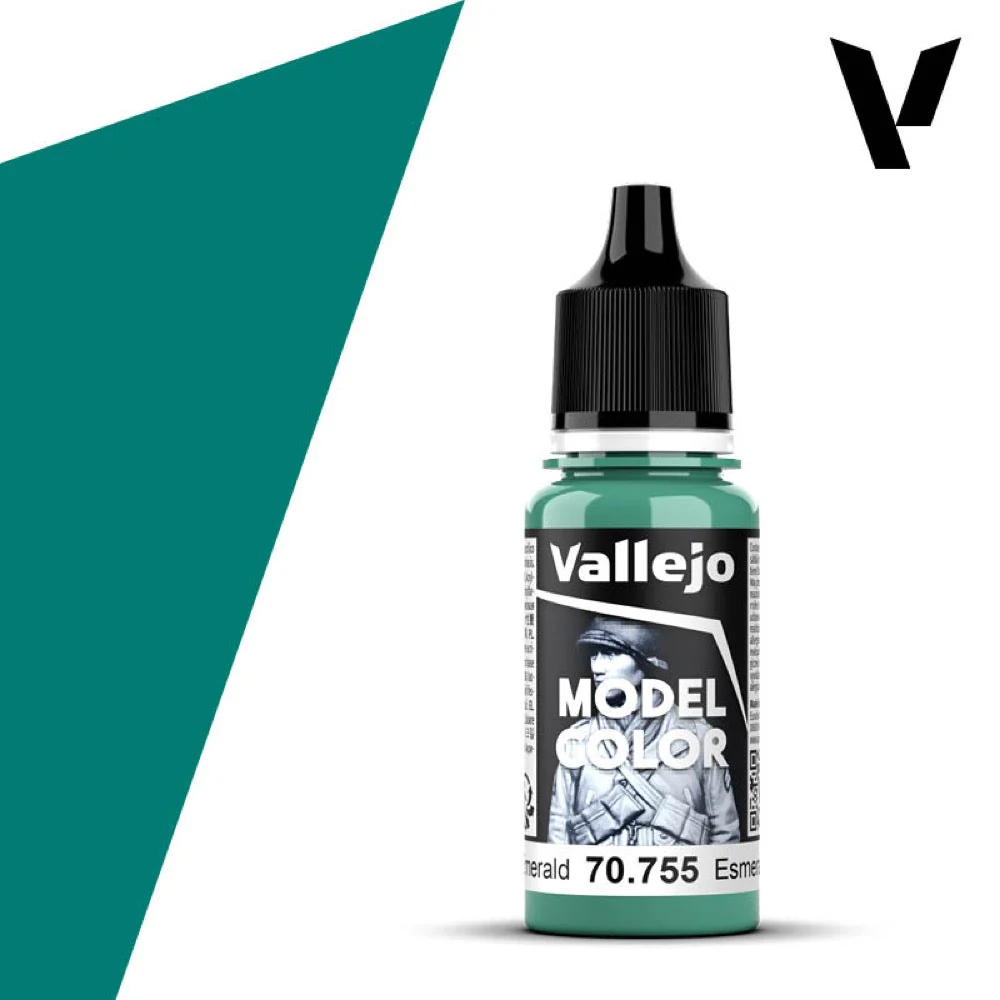 Vallejo 70755 Model Color Light Emerald 18ml Acrylic Paint 074 - Image 2