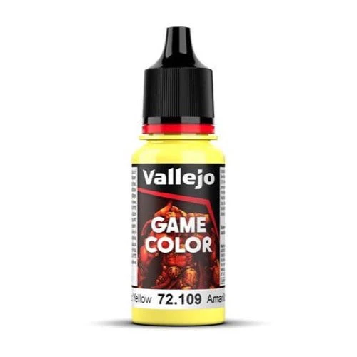 Vallejo 72109 Game Color Toxic Yellow 18ml Acrylic Paint