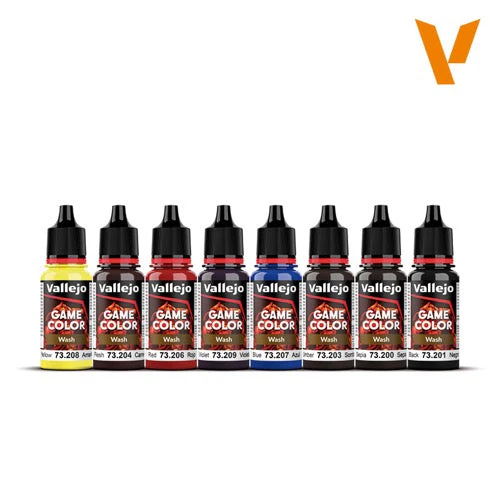 Vallejo 72190 Game Colour Game Color Wash 8 Colour Acrylic Paint Set - Image 3