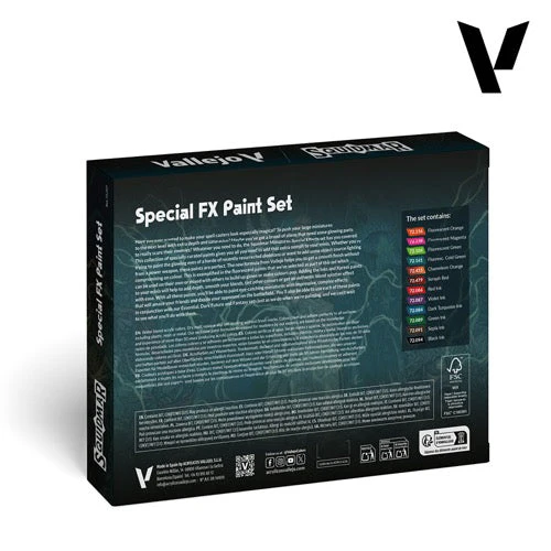 Vallejo 72207 Special FX Paint Set by Squidmar Miniartures 12 Acrylic Paints - Image 2
