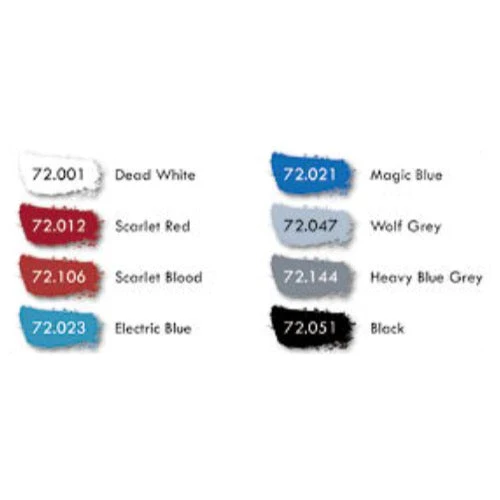 Vallejo 72310 Game Color Cyberpunk Trauma Team 8 Color Acrylic Paint Set with Doc. Salvage Miniature - Image 3