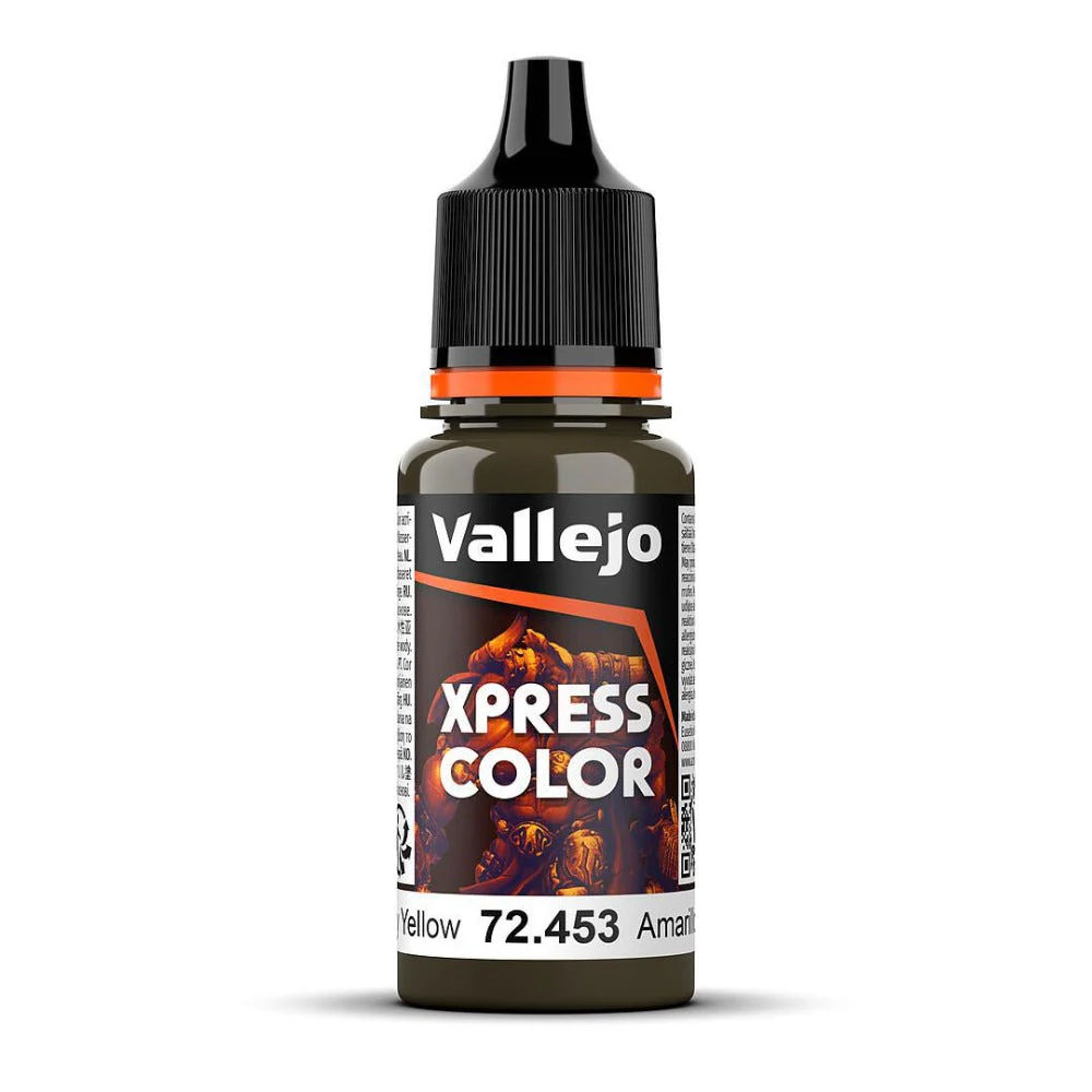 Vallejo 72453 Game Xpress Color Military Yellow 18ml Acrylic Paint