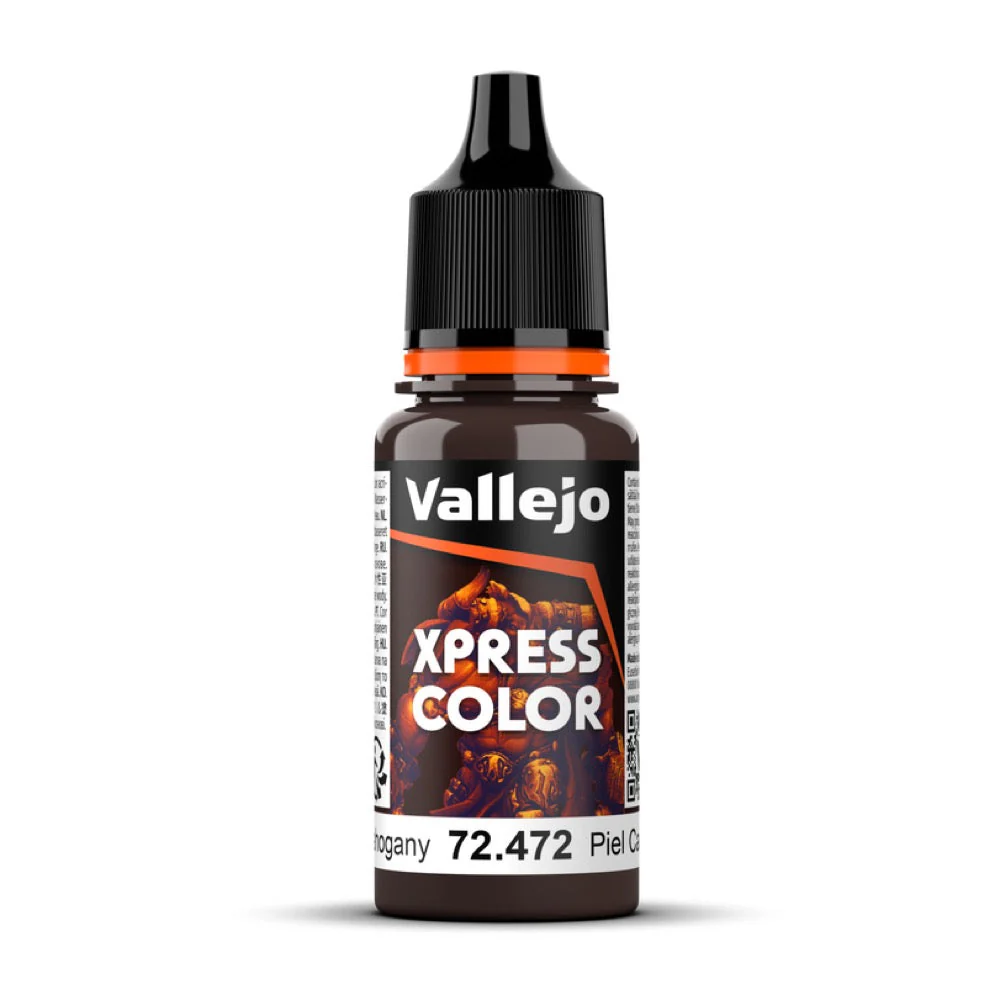 Vallejo 72472 Game Xpress Color Mahogany 18ml Acrylic Paint