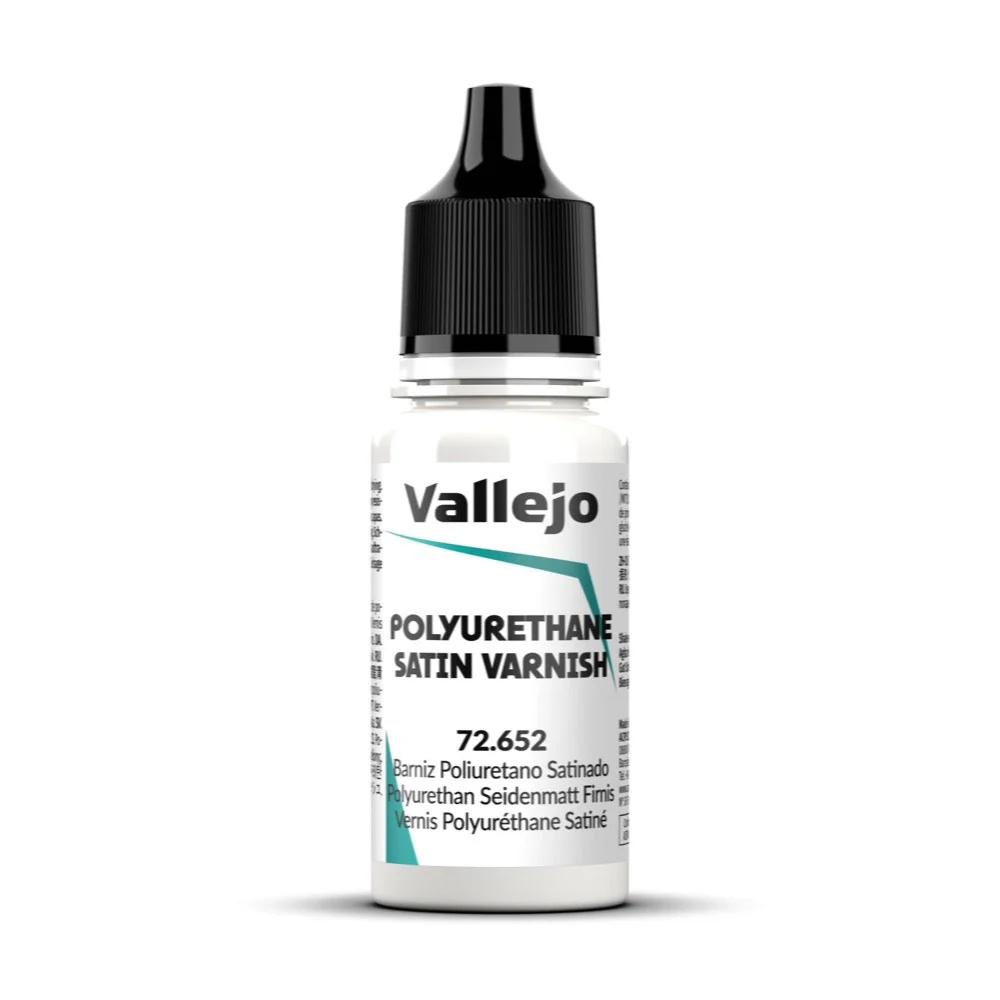 Vallejo Polyurethane Satin Varnish 18ml Acrylic Paint