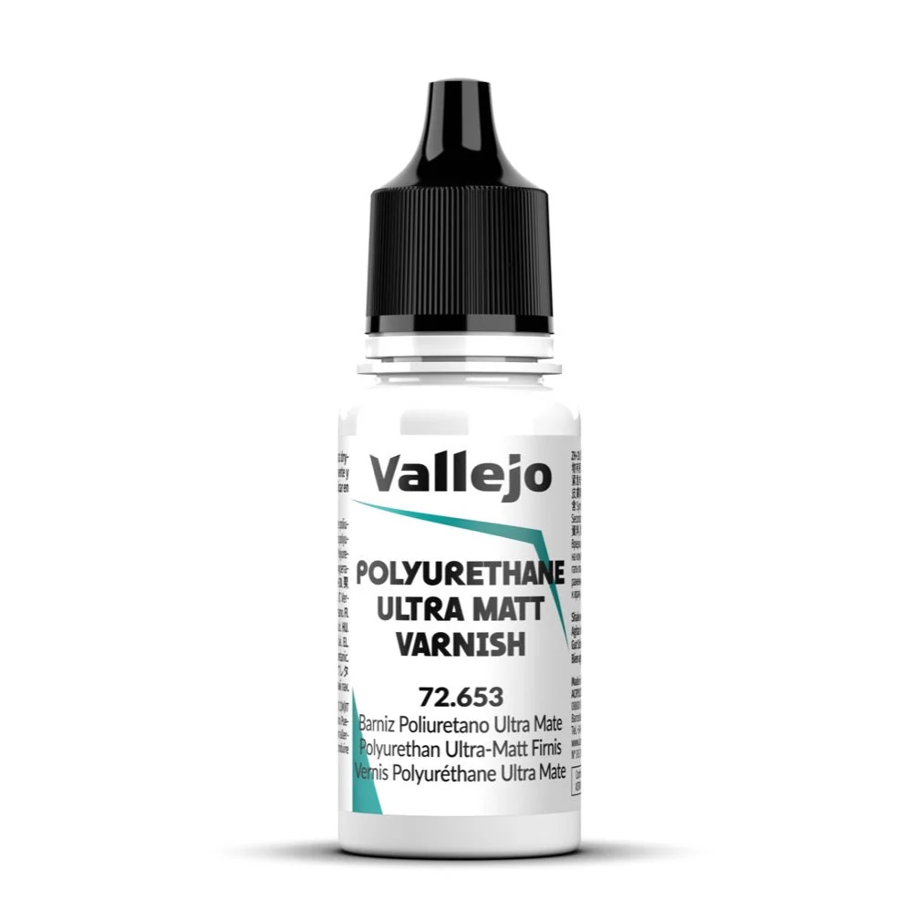 Vallejo Polyurethane Ultra Matt Varnish 18ml Acrylic Paint