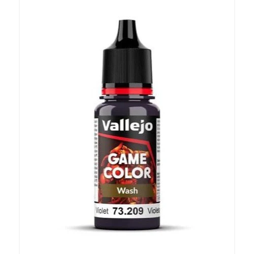 Vallejo 73209 Game Color Wash Violet 18ml Acrylic Paint