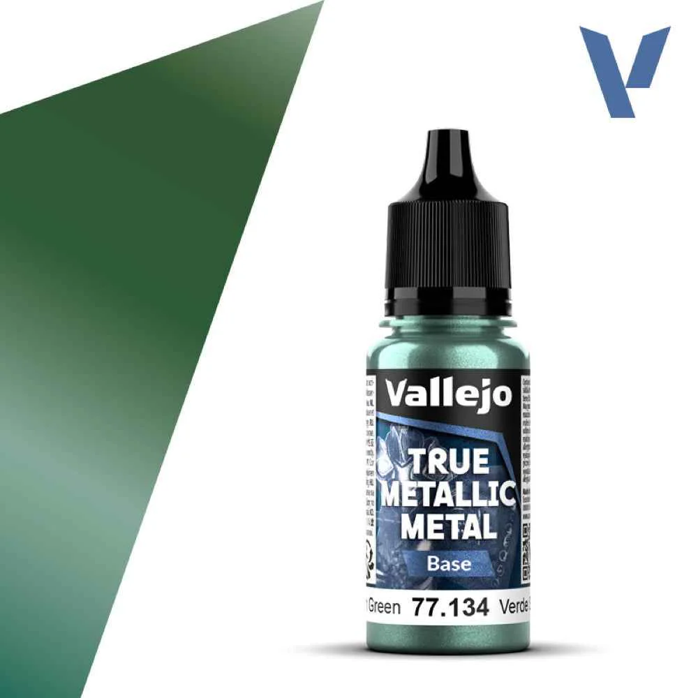Vallejo 77134 True Metallic Metal Base Dusken Green 18 ml