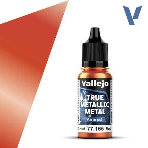 Vallejo 77165 True Metallic Metal Airbrush Forged Red 18 ml