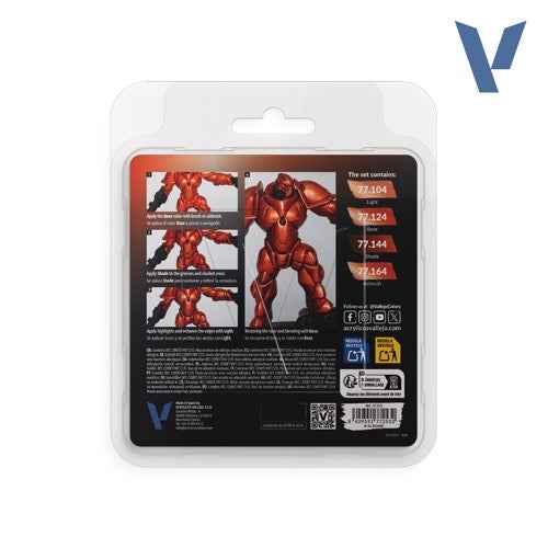 Vallejo 77253 True Metallic Metal Ancient Copper 4 Colour Paint Set - Image 2