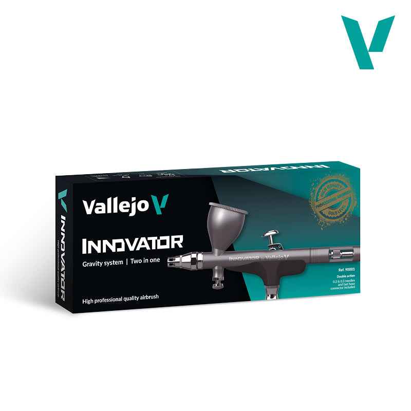 Vallejo 90001 Innovator Gravity System 2 in 1 0.2 & 0.3 Precision Airbrush - Image 5