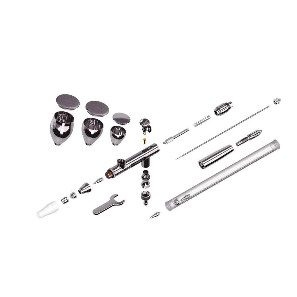 Vallejo 90002 Profinish Gravity System 2 in 1 0.2 & 0.3 Professional Airbrush - Image 4