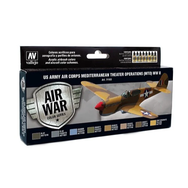 Vallejo 71183 Air US Army Air Corps Mediterranean Theater of Operations Paint Set