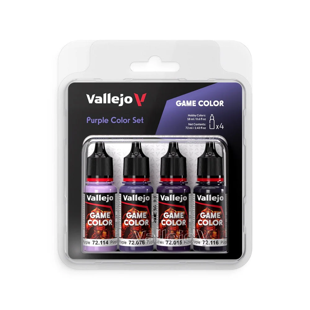 Vallejo AV72382 Game Color Purple Colors Acrylic Paint Set