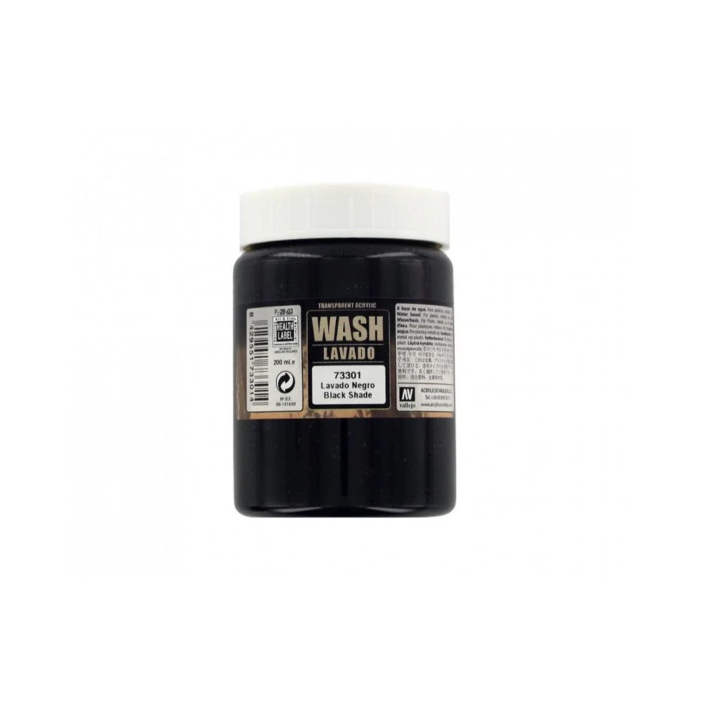 Vallejo 73301 Black Wash 200ml
