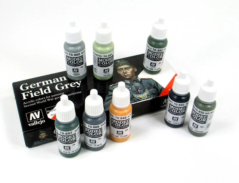 Vallejo 70181 German Field Grey Uniform 8 Color Set - Image 2
