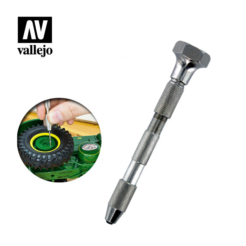 Vallejo 09001 Tools Pin vice - double ended, swivel top