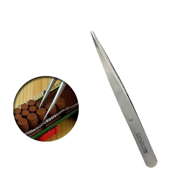 Vallejo Hobby Tools T12003 Straight Fine Tweezers 120mm