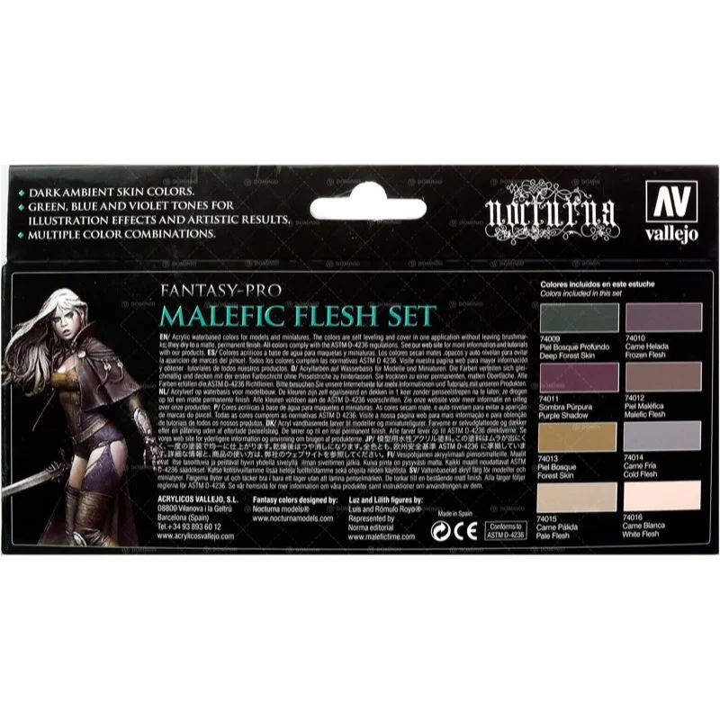 Vallejo 74102 Malefic Flesh Set - Image 2