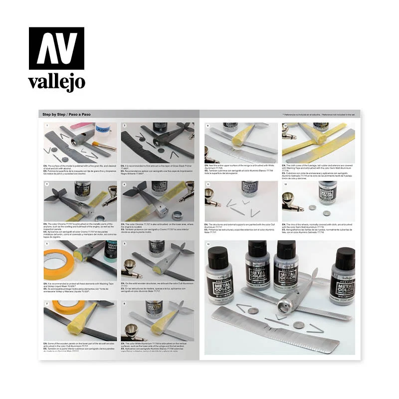 Vallejo 77603 Metal Color Aluminium Dope 4 Paint Set - Image 4