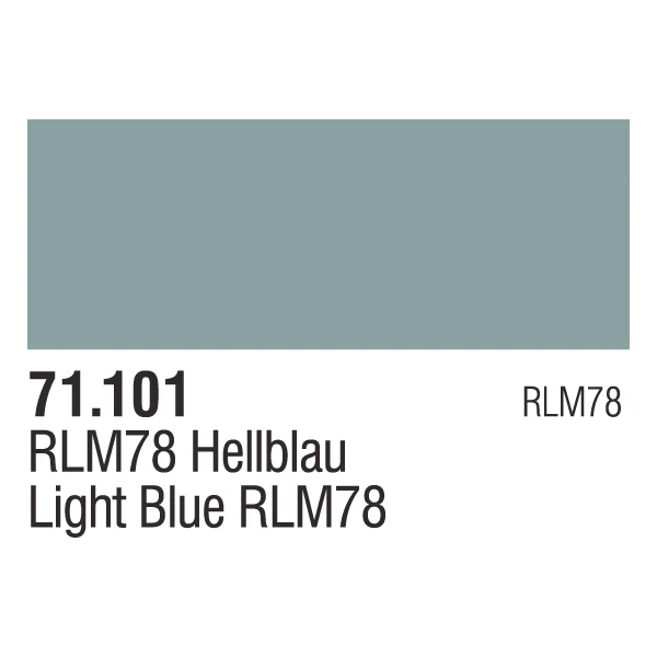 Vallejo 71101 Model Air 101 17ml Blue RLM 78 Paint - Image 2