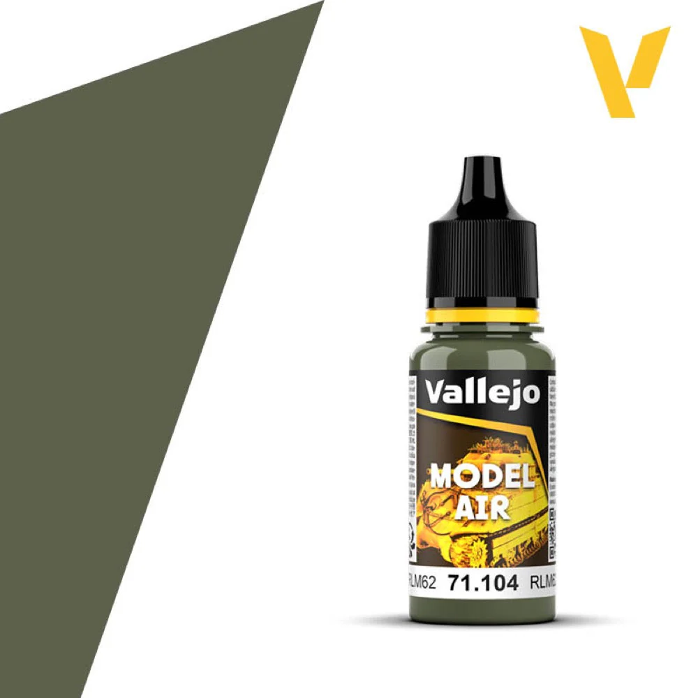 Vallejo 71104 Model Air 104 17ml Green RLM 62 Paint
