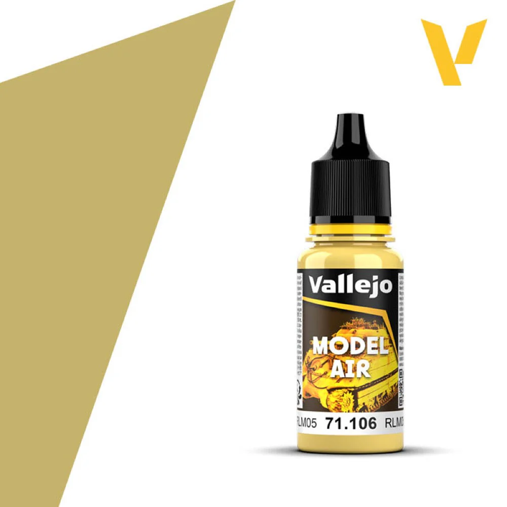 Vallejo 71106 Model Air 106 17ml Ivory Yellow Lazure RLM 05 Paint