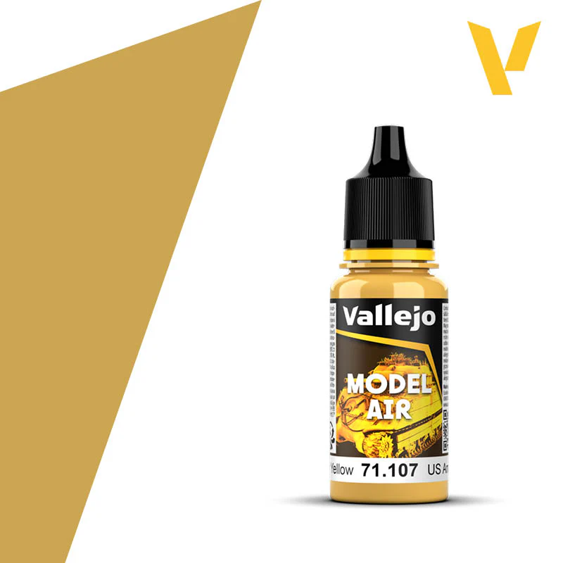 Vallejo 71107 Model Air 107 17ml US Interior Yellow Paint